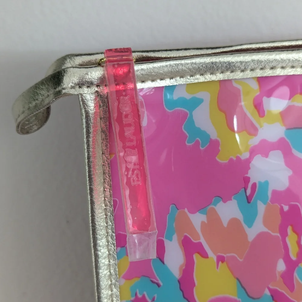 Lilly Pulitzer For Estee Lauder Large Floral Makeup Bag BRAND NEW
